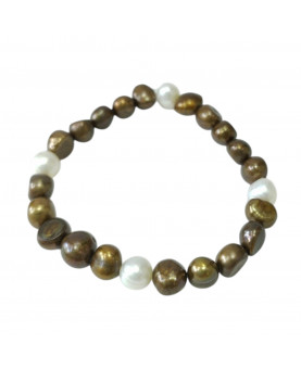 Brazalete Perla Café