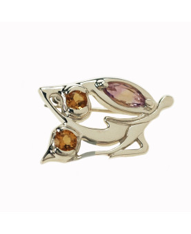 Hadamarin Brooch Ametrine &...